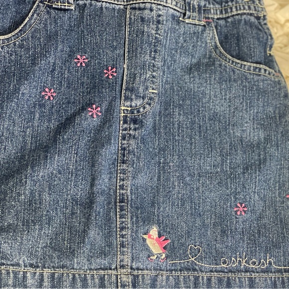 Oshkosh Winter Jean Overalls Girls Dress Bib 24 Months Penguins - Picture 7 of 9